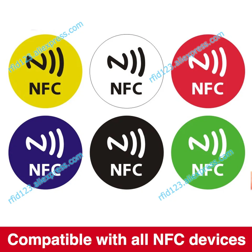 Ntag213 ярлык NFC наклейка с 144 байт RFID клейкая этикетка label 6ps/лот|IC/ID карты| |