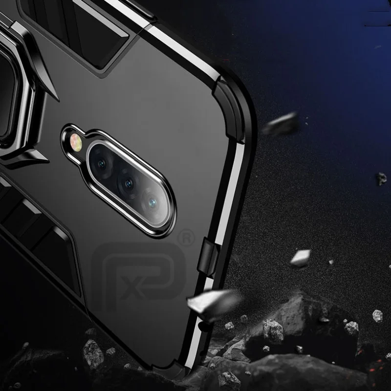 For Oneplus 7 Pro Case Ring Holder Armor Bumper Back Cover One plus 1+7 Phone Finger Shockproof Fundas |