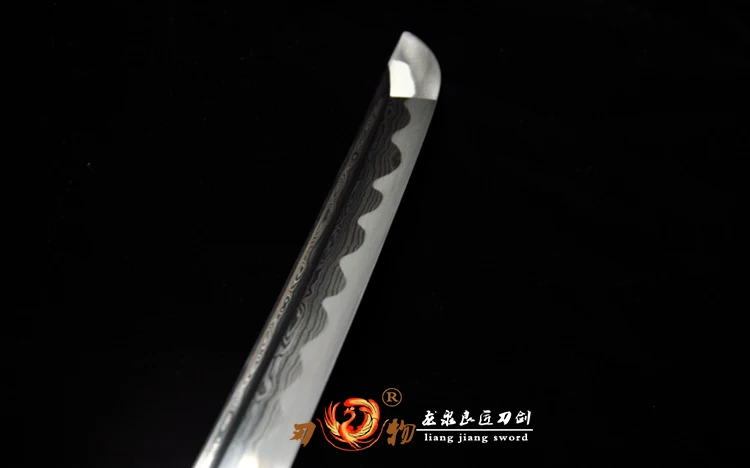 Японский самурайский меч ручной работы складное стальное лезвие полный Танг