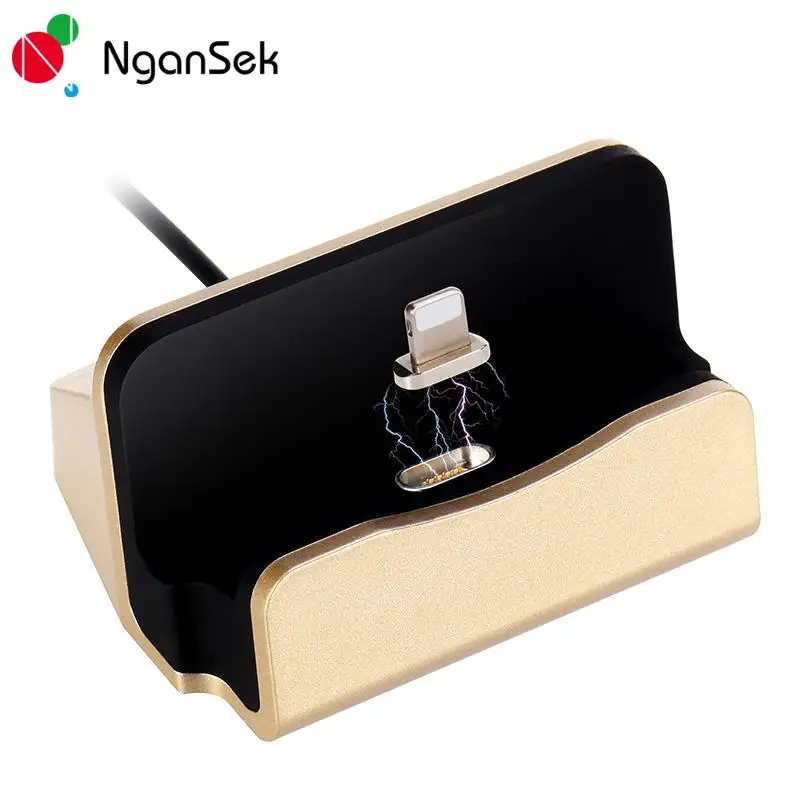 Зарядное устройство Док-станция для iPhone 7 Plus Магнитная USB кабель iphone 5S SE 6 S Ipod