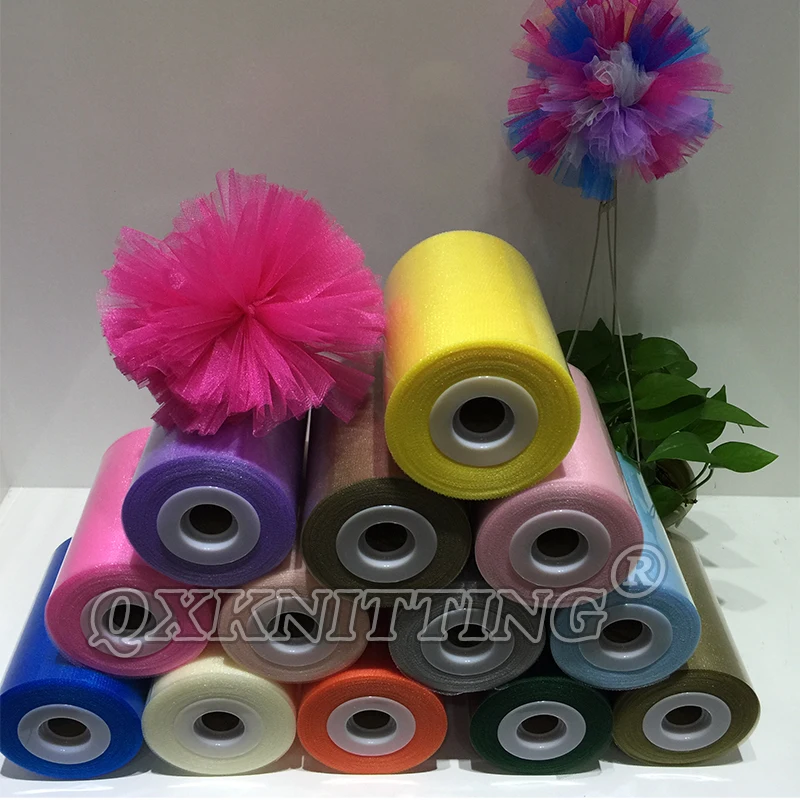 Christmas Party Decoration  High Quality 22 Colors 100 Yards Shimmering Tulle Rolls