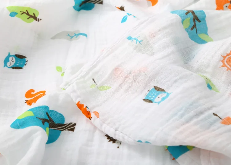 ruyi bebe 120*120cm Baby Muslin Blankets Cotton Newborn Swaddles Double Layer soft Gauze Bath Towel baby muslin wraps | Мать и ребенок