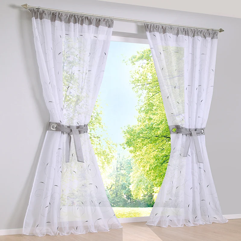 2017 шторы с вышивкой для гостиной спальни оконные занавески на заказ салона