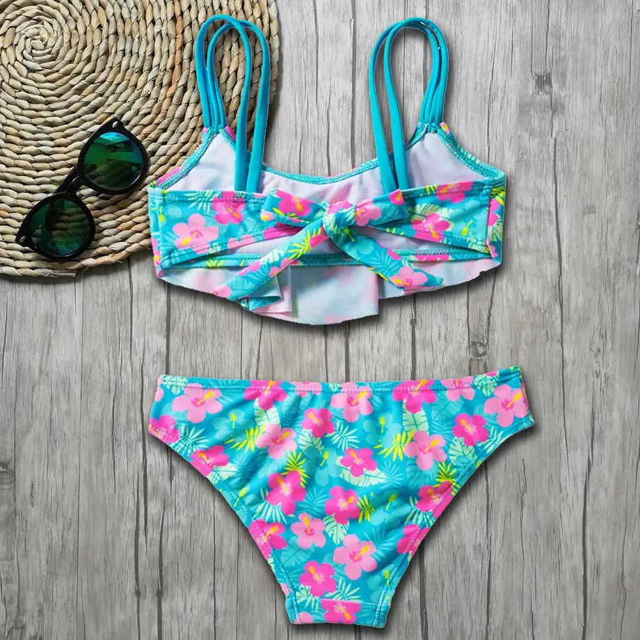 Женский купальник-бикини с цветочным принтом | Спорт и развлечения