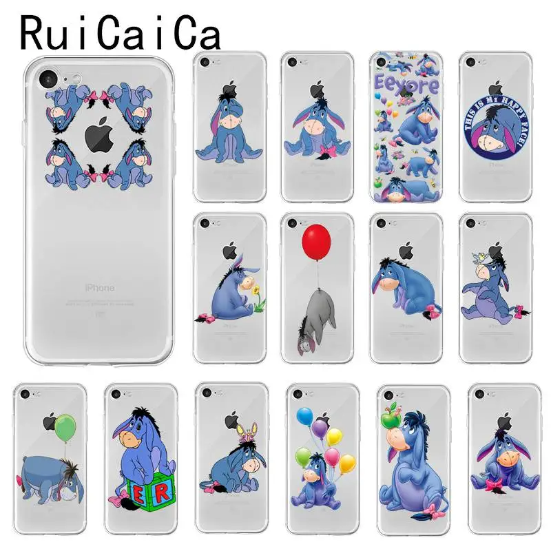 Ruicaica aby Eeyore Donkey специальный мягкий силиконовый чехол для телефона из ТПУ iPhone 8 7 6 6S