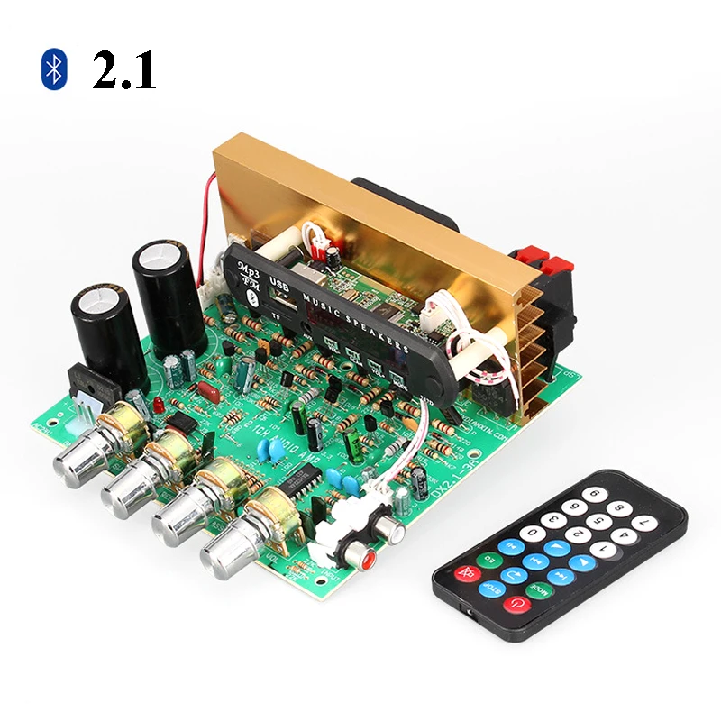 Lusya Bluetooth 2 1 цифровой аудио усилитель плата 80 Вт * + Многофункциональный TF U диск AUX