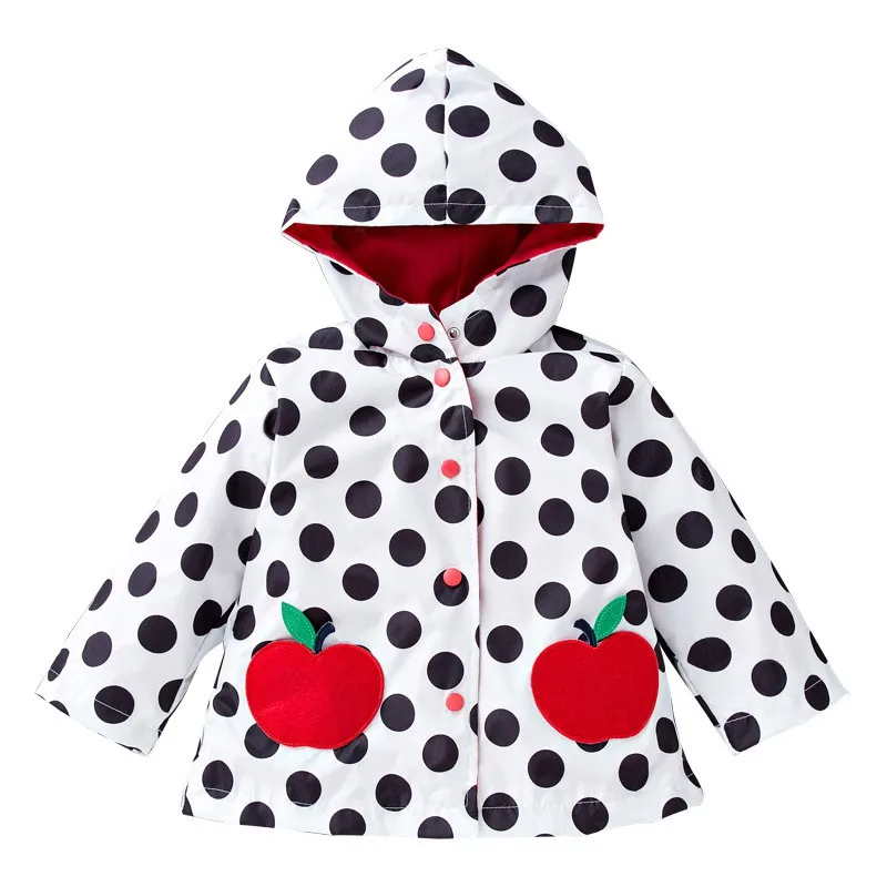 Водонепроницаемая Детская куртка с цветами для девочек 80-130 см детская одежда