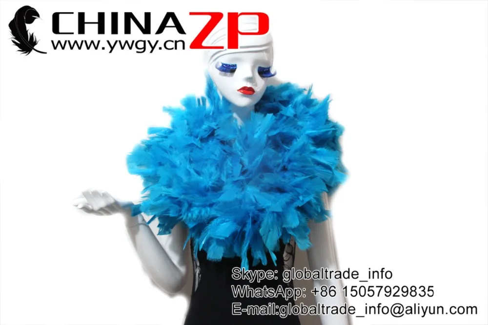 Китайский поставщик Feathers оптом бирюзовые синие турецкие плоские боа 150 граммов