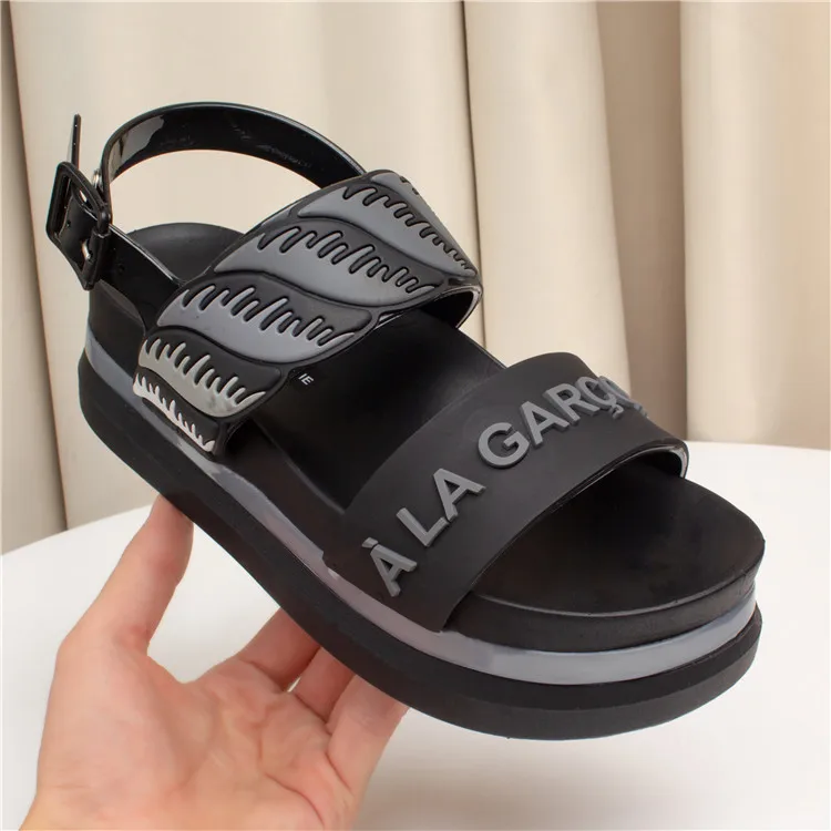 Мини Мелисса женские прозрачные сандалии 2019 Босоножки высокое качество