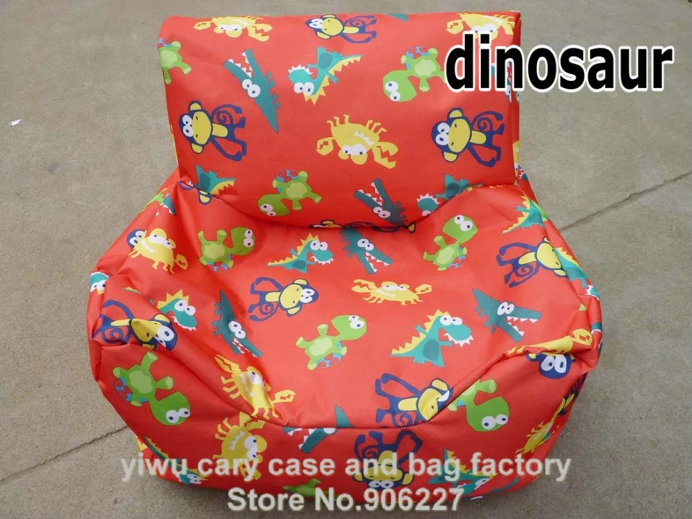 Саржа в горошек динозавр Зебра шеврон птица Safari Zoo Circle Mi Детская сумка для фасоли