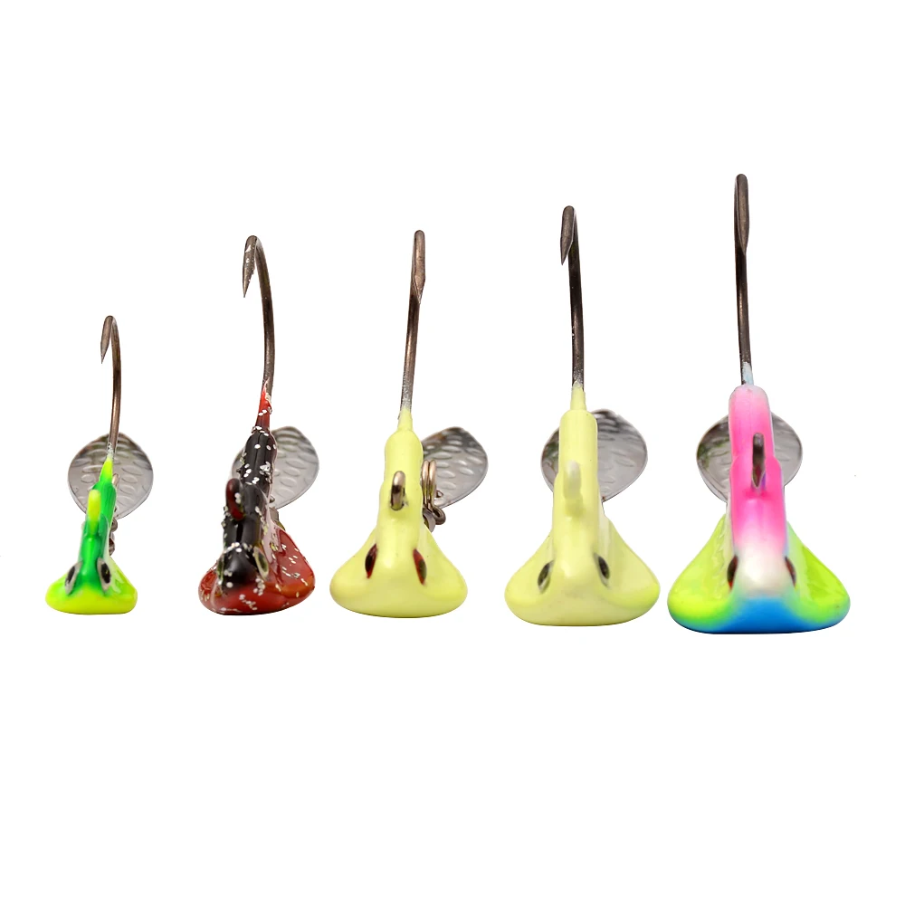 5 шт. Рыбная ловля джиг головка блесна крюк с металлическая приманка рыболовные
