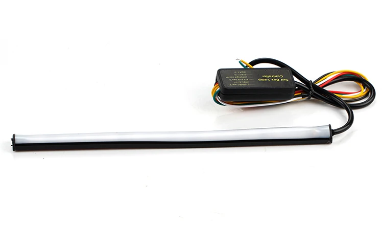 OKEEN 1 шт. 23 см светодиодный стоп сигнальный светильник для moto rcycle RGB последовательный бег, тормозной задний светильник, Интегрированный сигнал поворота