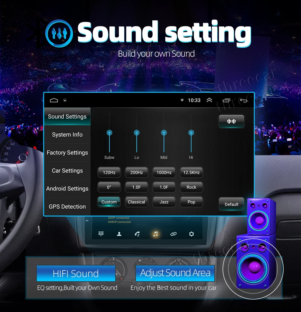 Android 9 gps навигация Авторадио 2+ 16 Гб мультимедийный плеер Bluetooth DSP FM AM 3g wifi OBD2 Универсальный 2Din автомобильный Радио для ford