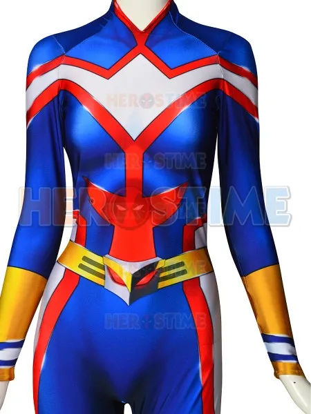 Женский костюм для косплея «All Might», «My Hero Academy Boku no Hero Academy», 3D принт, лайкра, Ladys Zentai, боди для девочек, женский костюм
