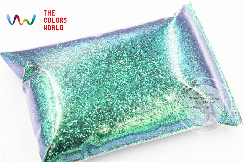 TCR402 Хамелеон блестящий зеленый с фиолетовым и золотым блеском 0 4 мм размер блеск