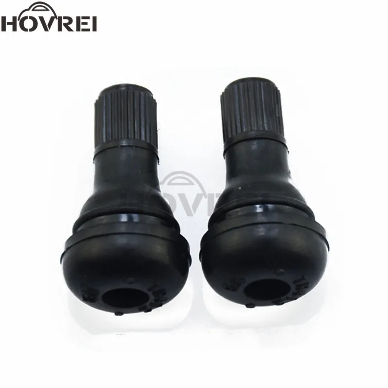 100 шт./лот TR412 автомобильные бескамерные штоки клапана шины черные резиновые Vavle