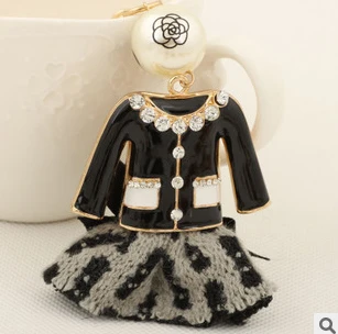 Жемчужный эмалированный брелок/2017 Роскошные Дизайнерские брендовые ювелирные