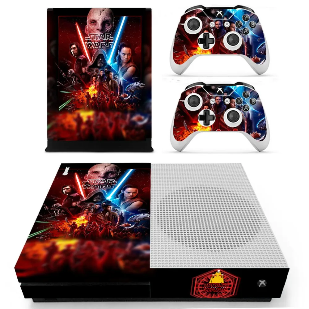 Звездные войны: последние наклейки Jedi Vinly Skin для консоли XBOX One S с двумя