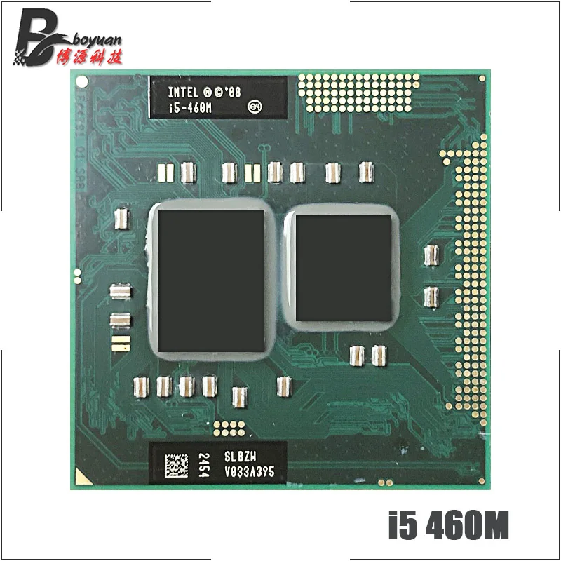 Процессор Intel Core i5-460M i5 460M SLBZW 2 5 ГГц двухъядерный четырехпоточный ЦПУ 3 Вт 35 Socket G1 /