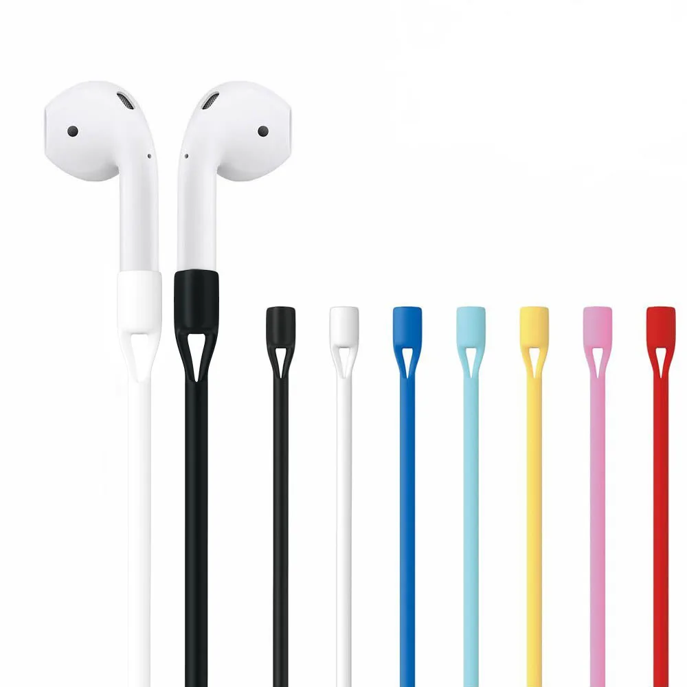 Легкий красочный чехол на ремешке силиконовый кабель для Apple Airpods | Электроника
