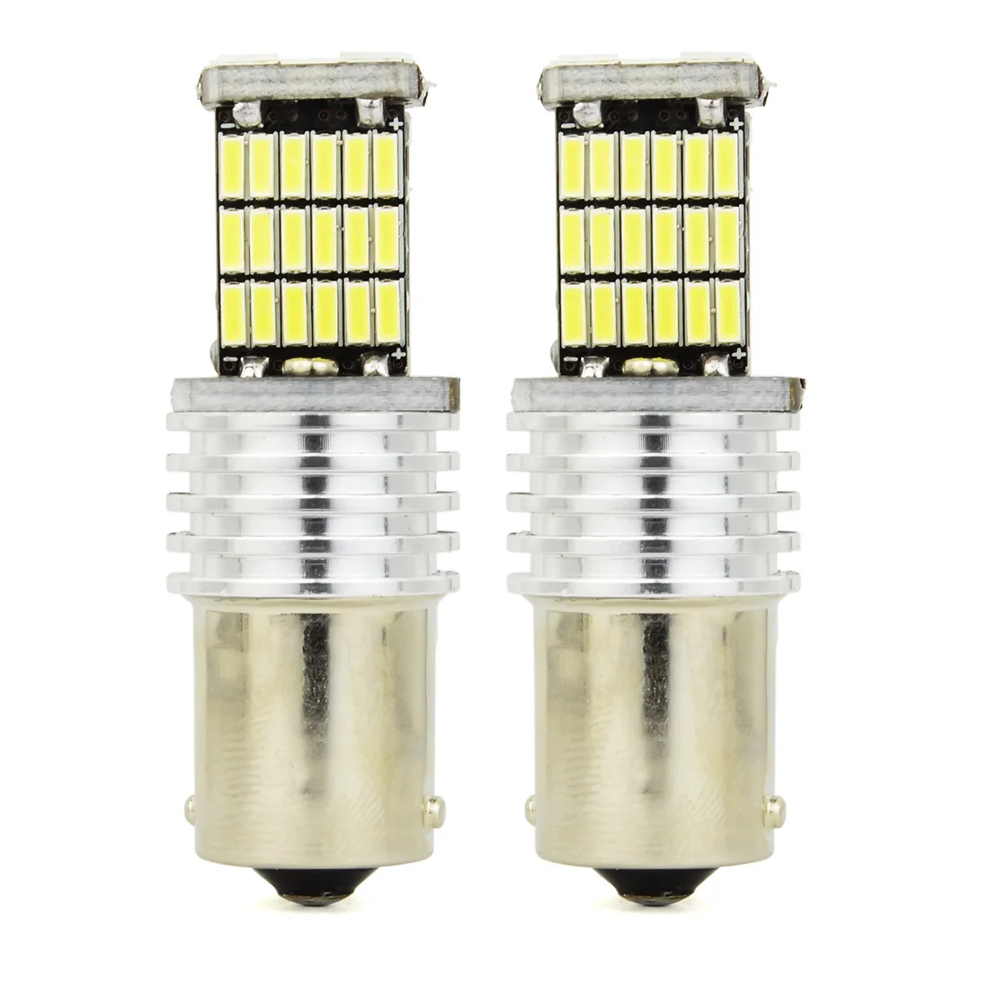 Safego 10x1156 BA15S 4014 45SMD Светодиодный лампочки для поворотный сигнал заднего хода обратный конец света Яркий белый 6000 K
