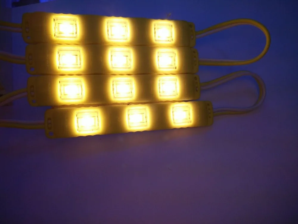 100 шт./лот DC12V 5630 SMD 3 светодиодных модуля впрыска водонепроницаемый декоративный