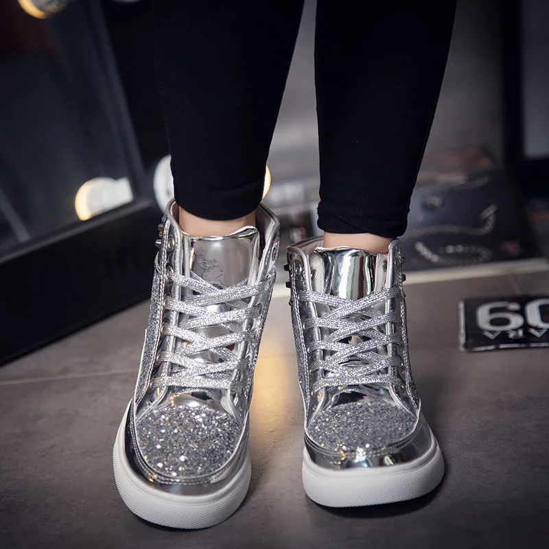 ЙОЗО Мужчины Обувь Мода Заклепки Высокий Верх Узелок Дышащий Повседневная