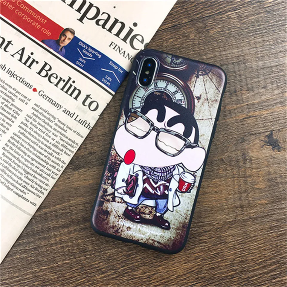 Высокое качество мультфильм чехол для iPhone 5 5S SE 6 7 8 10 шаблон любители телефон