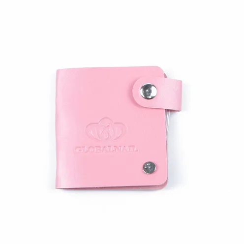 Pink 24 слота кожаная пластина для стемпинга для нейл-арта чехол папка для ногтей штамп Шаблон Держатель Альбом для хранения диам 5,6 см трафарет - Цвет: Pink