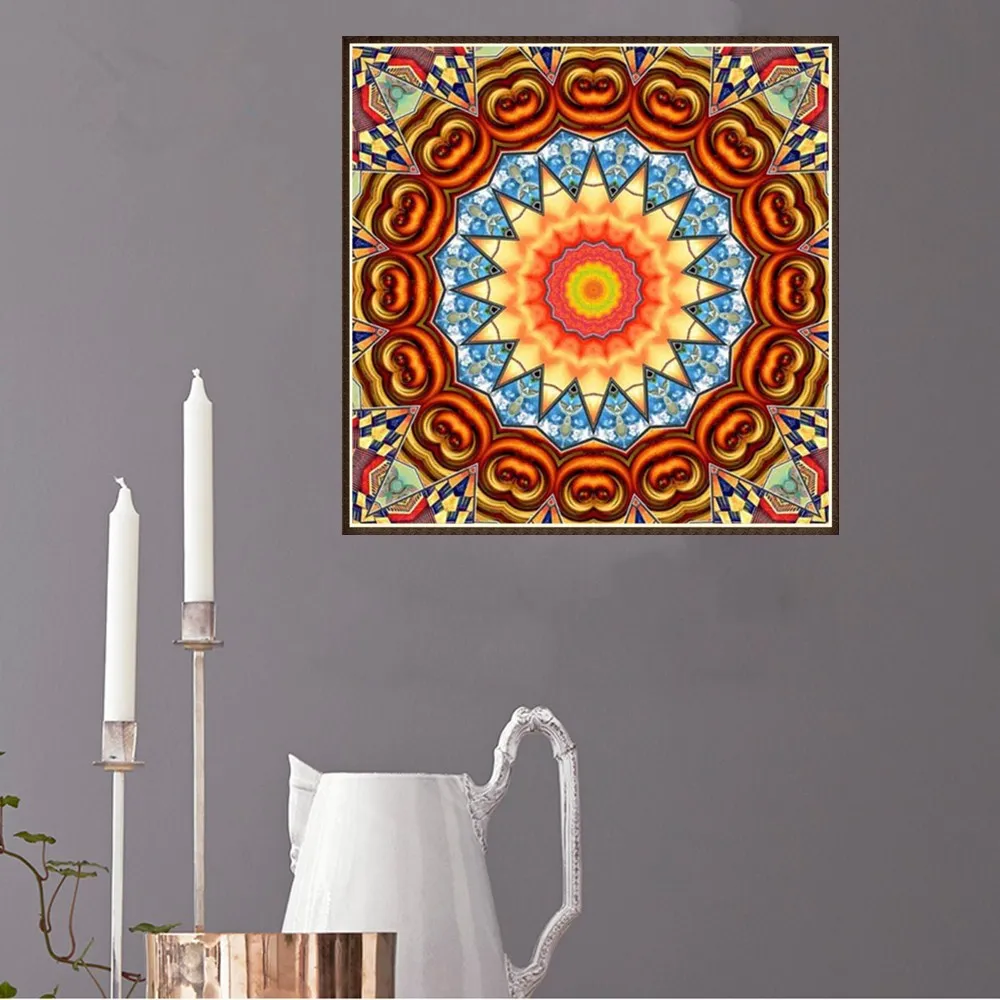 Алмазная 5D картина сделай сам круглая вышивка с изображением водорослей