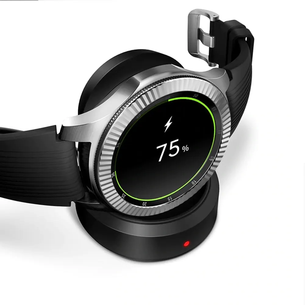 Замена Смарт-часы аксессуары для samsung Galaxy Watch 42 мм/46 мм, драгоценный камень кольцо клеющаяся крышка против царапин Металл для шестерни S3