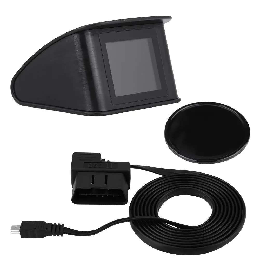 Автомобиль Smart OBD цифровой измеритель P10 Универсальный Автомобильный HUD красочные Дисплей OBD2 Скорость Предупреждение об/мин Расход топлива проектор