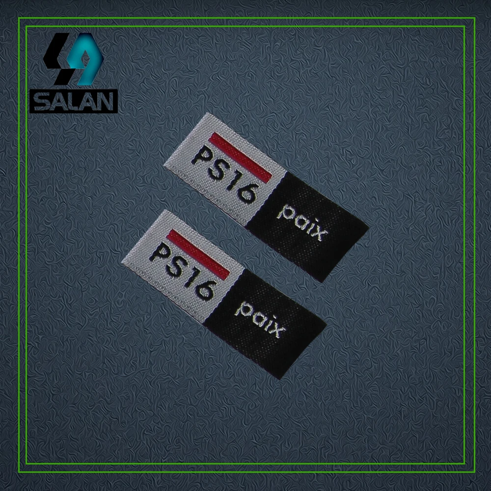 Индивидуальные тканевые основные этикетки OEM экологически чистые моющиеся