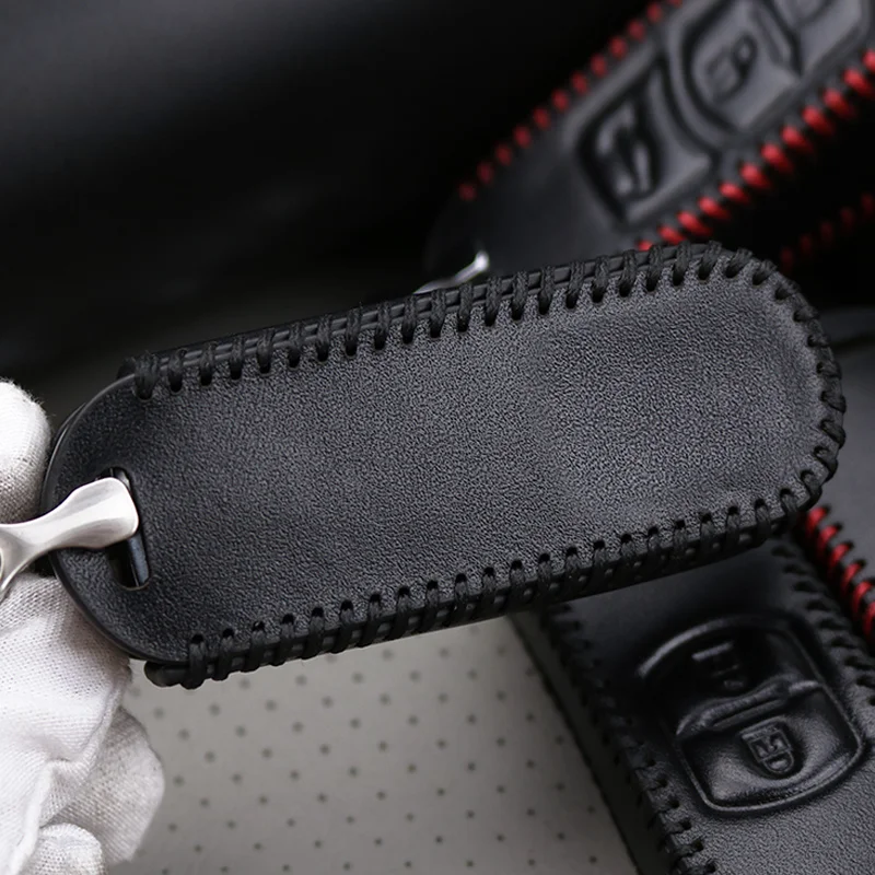 Car Smart Key Fob Cover Case For Mazda 2 3 2017 5 6 CX-5 cX-3 CX5 CX-7 CX7 MX5 RX8 626 2&amp3 Buttons Genuine Leather Shell | Автомобили и