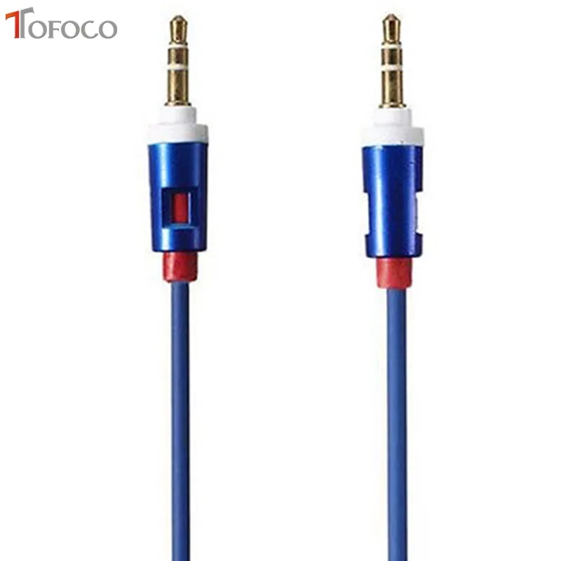 TOFOCO 3,5 Jack AUX аудио кабель 3,5 мм кабель «Папа-папа» для телефона автомобильный динамик MP4 наушники 3,5 мм разъем для Jack Пружинные кабели