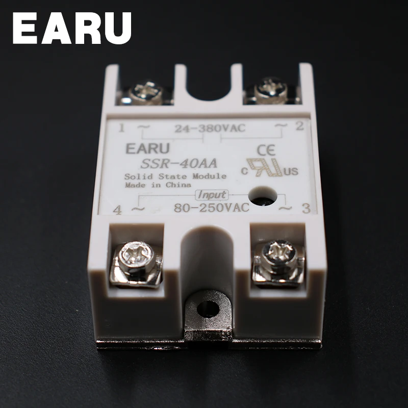1 шт. металлическое базовое твердотельное реле Φ 40A выход AC 24 380V SSR|ssr-40 aa|ssr-40aa 40asolid