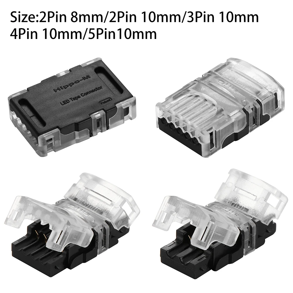 1 шт. 2pin 4pin 5pin 10 мм Светодиодная лента соединитель для одного RGB RGBW цвета 3528 5050