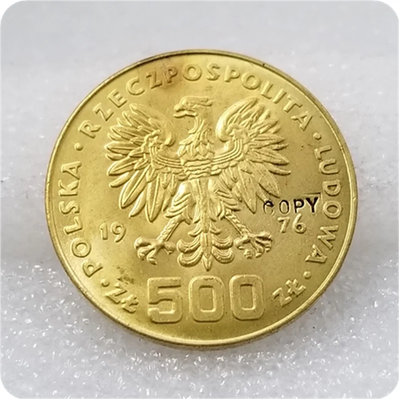 Копия монеты Kosciuszko Gold 1976 ZL Польша 500 | Дом и сад