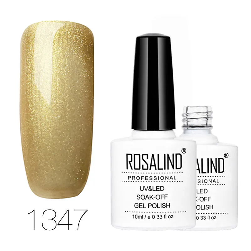 ROSALIND гель 1S 10 мл 1323-1465 классический цветной Гель-лак для ногтей Need Top Base гель-лаки для наращивания ногтей - Цвет: 1347
