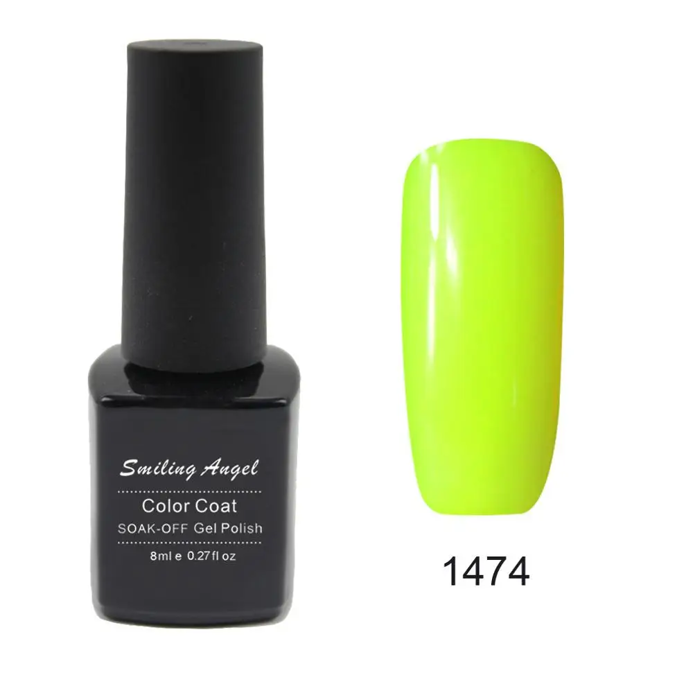 1474 Улыбчивый ангелочек Новые 8 мл GelPolish Гели для ногтей uv/LED Soak Off UV Гель для ногтей Лаки с высокое качество Vernis полу постоянный 05 - Цвет: 1474