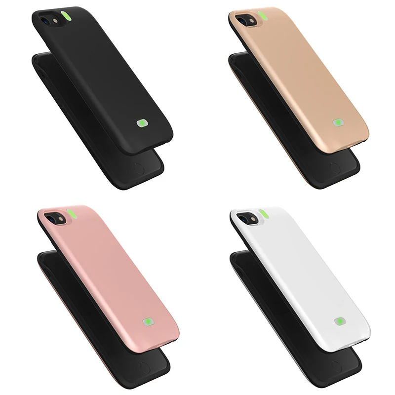4000 мАч зарядное устройство чехол для iPhone 6 6s 7 8 батарея Чехол резервного питания банк для iPhone зарядный чехол повербанк чехол для телефона