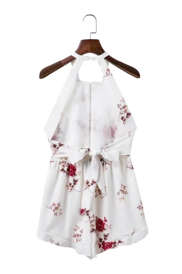 2017 Лето Новый Европейский Стиль Моды для Женщин Печатных Выдалбливают Спинки