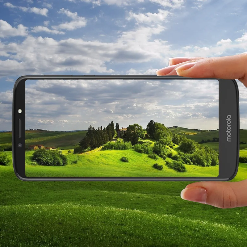 Полное стекло для Motorola E5 закаленное полное покрытие Plus защита экрана Передняя