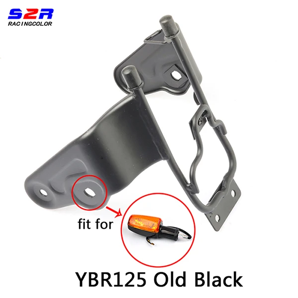 S2R мотоцикл Stay фара для YAMAHA YBR125 YBR YB 125 подходит для оригинального велосипедный Спидометр рамки стойка фары головного света кронштейн - Цвет: Old Black