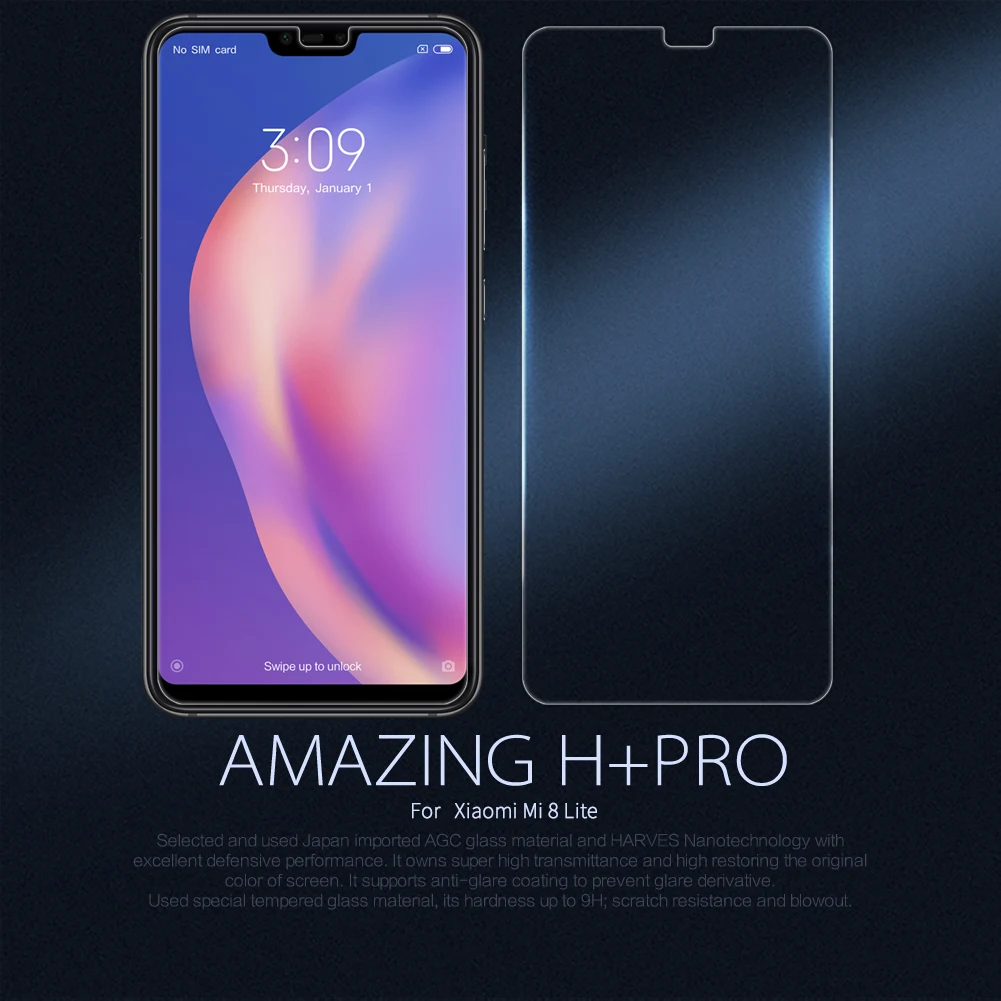 Экран защитный для Xiaomi mi 8 Lite Nillkin Марка Высокая ясный пленка матовая Сяо защита