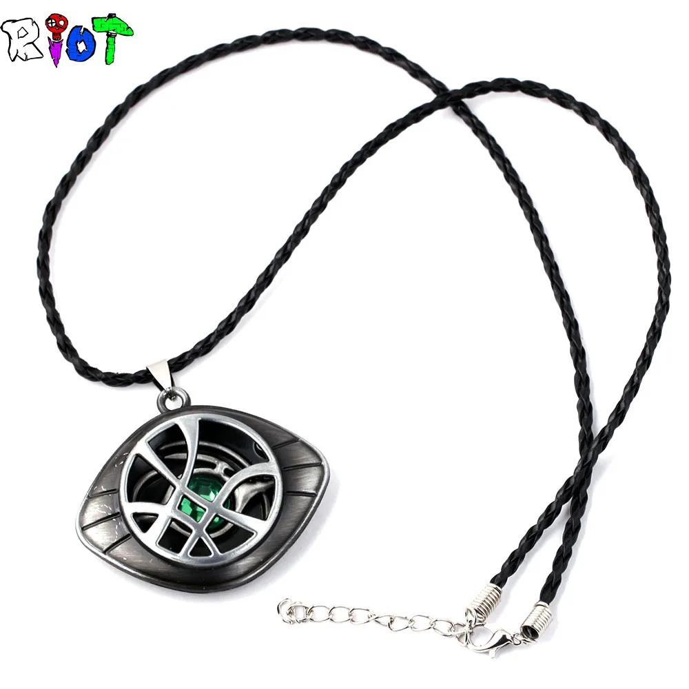 Доктор странные ожерелья для мужчин Античная бронзовая подвеска в форме глаза с