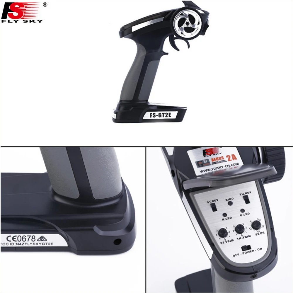 1 шт. оригинальный Flysky FS-GT2E AFHDS 2A 2 4g 2CH радиосистема передатчик для