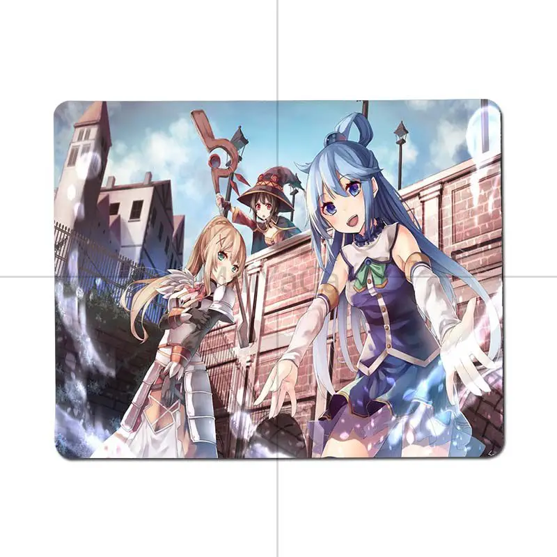 

MaiYaCa God's blessing on this wonderful world Gamer Speed Mice Retail Small Rubber Mousepad Laptop PC Mice Pad mouse Mat gaming