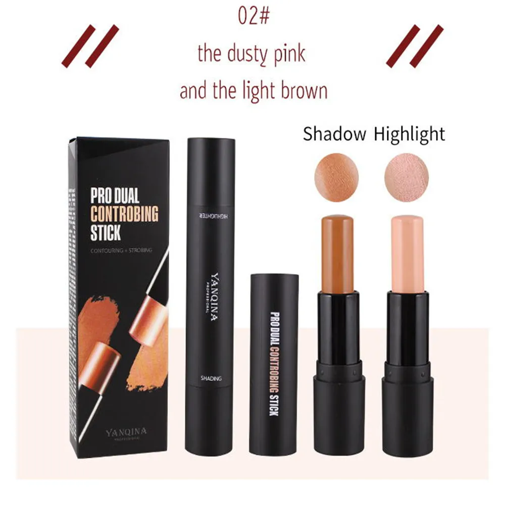 Лицо корректор Палитра крем 2 конец Макияж Pro Стик ручка 3 цвета дополнительно