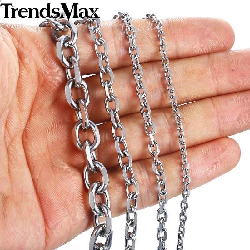 Женские и мужские браслеты кабельная цепь браслет из нержавеющей стали для